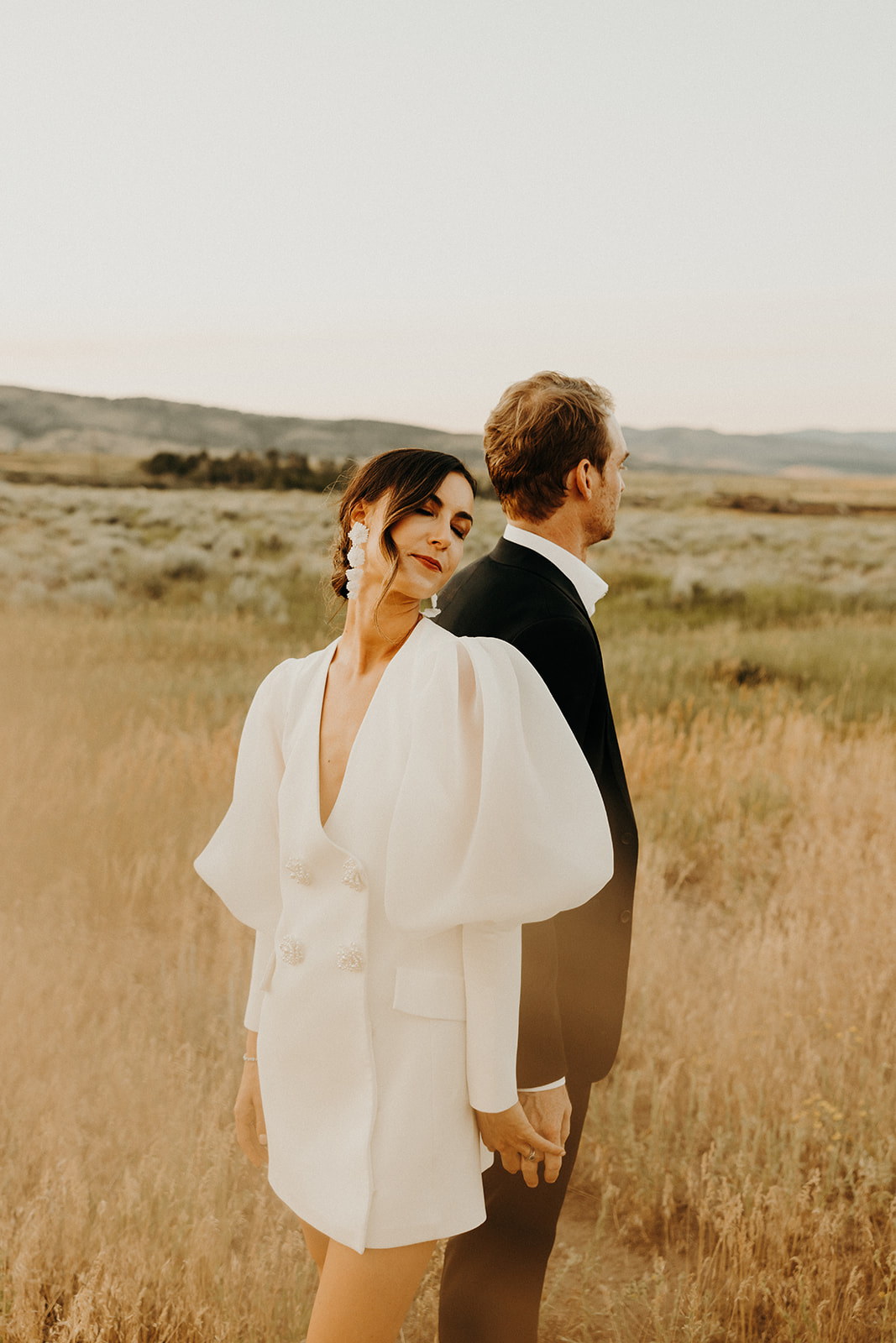 Non-Traditional Intimate Chic Rustic Wedding Day In Bozeman, Montana