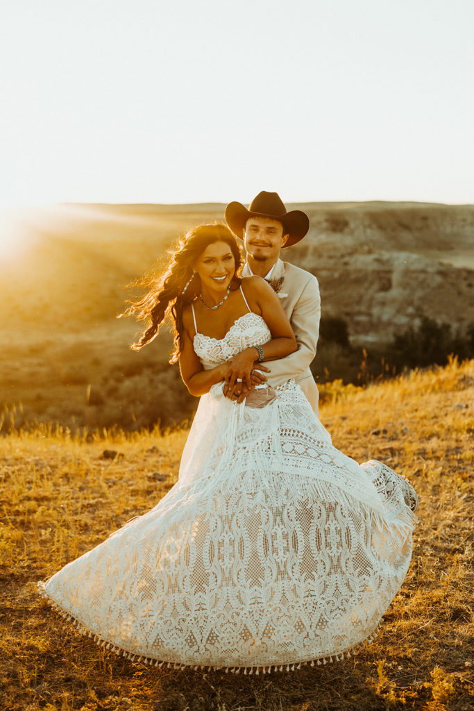 Bohemian Western Wedding In Montana