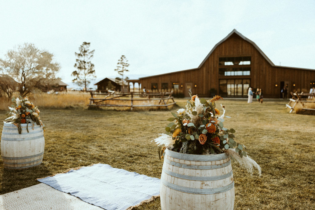 copper rose ranch wedding venue during montana paradise valley wedding
